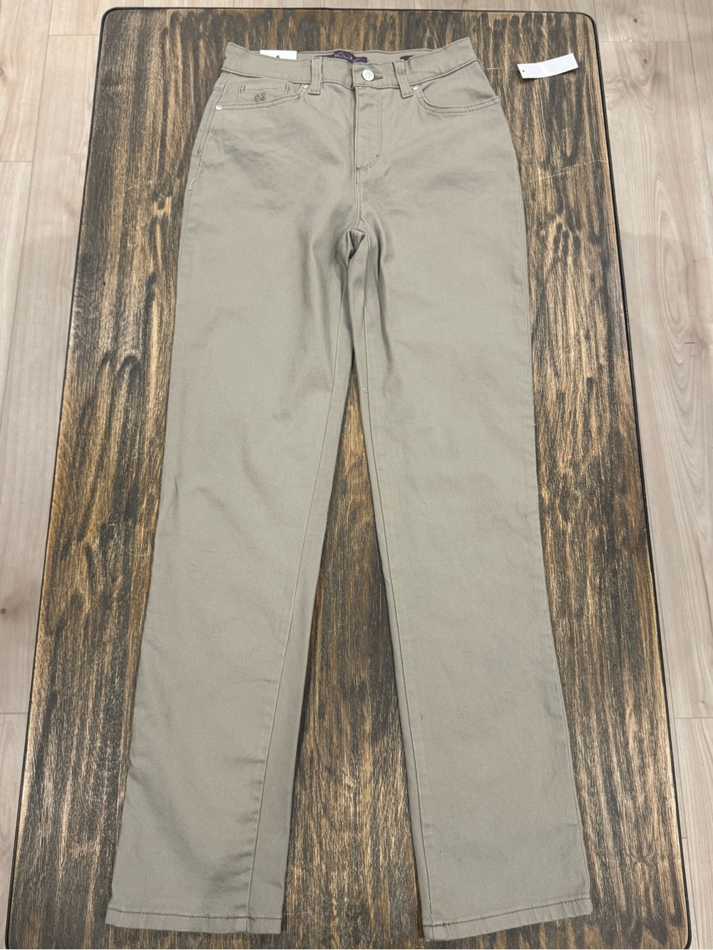 Gloria Vanderbilt Amanda Jeans Women’s 4 Long Hazelnut Classic Rise Straight NWT